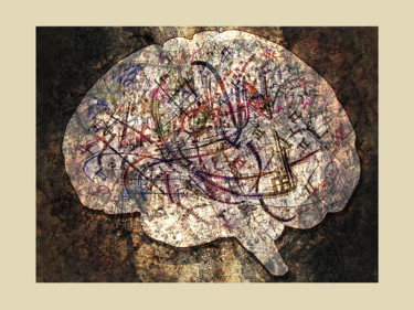 Espace Labyrinthique Cerebral.jpg Arts numériques intitulée "Espace Labyrinthiqu…" par Laurent Diesler, Œuvre d'art originale, Peinture numérique