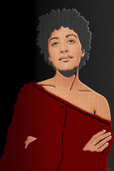 Digital Arts titled "AFROPÉENNE" by Laurent Diesler, Original Artwork, Digital Painting