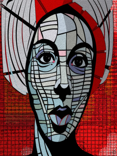 Arts numériques intitulée "La fille d'Imran" par Laurent Diesler, Œuvre d'art originale, Peinture numérique