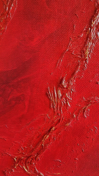 Peinture intitulée "Red Living" par Tomira Muguet, Œuvre d'art originale, Acrylique