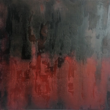 Malerei mit dem Titel "Red Living 04 (2017)" von Tomira Muguet, Original-Kunstwerk, Acryl