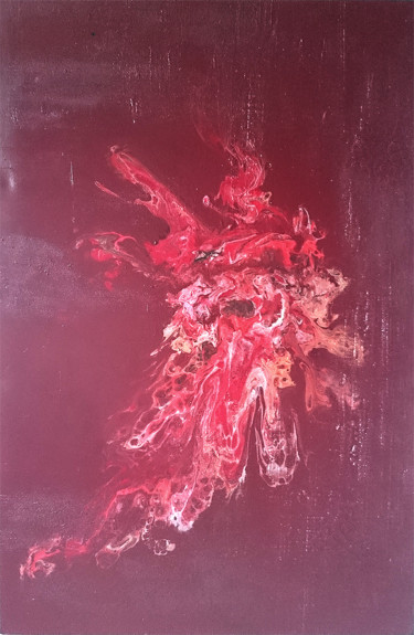 Malerei mit dem Titel "Abstract vision "De…" von Tomira Muguet, Original-Kunstwerk, Acryl