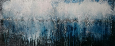 Painting titled "Blue Horizon No. 2" by Tomira Muguet, Original Artwork, Acrylic