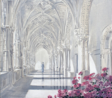 Painting titled "Cloister scent" by Dita Lūse, Original Artwork, Oil