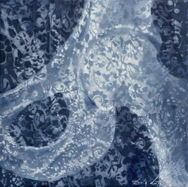 Painting titled "Lace" by Dita Lūse, Original Artwork, Oil