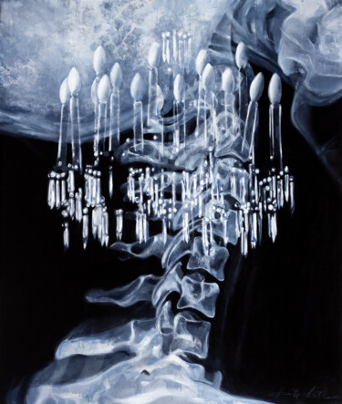 Картина под названием "Enlightenment" - Dita Lūse, Подлинное произведение искусства, Масло Установлен на Деревянная рама для…