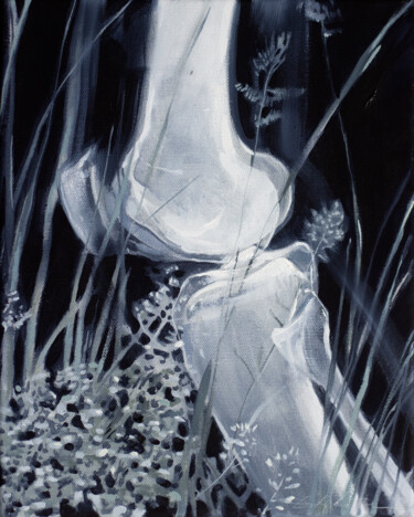 Картина под названием "Tall grass" - Dita Lūse, Подлинное произведение искусства, Масло Установлен на Деревянная рама для но…