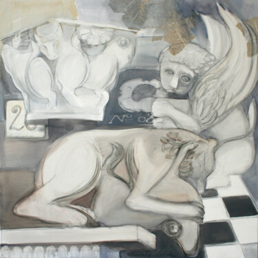 Pintura intitulada "Victim" por Dita Lūse, Obras de arte originais