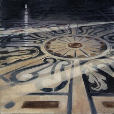 Painting titled "Light on the floor" by Dita Lūse, Original Artwork