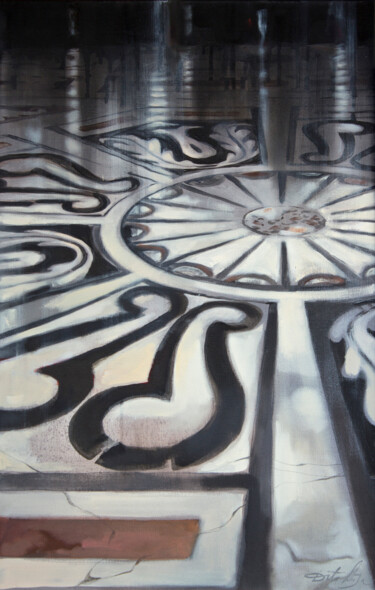 제목이 "Floor detail"인 미술작품 Dita Lūse로, 원작, 기름
