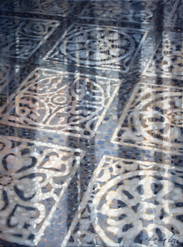 "Grey floor" başlıklı Tablo Dita Lūse tarafından, Orijinal sanat, Petrol