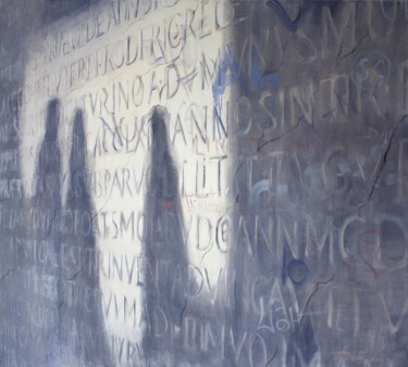 Pintura intitulada "Wall" por Dita Lūse, Obras de arte originais, Óleo