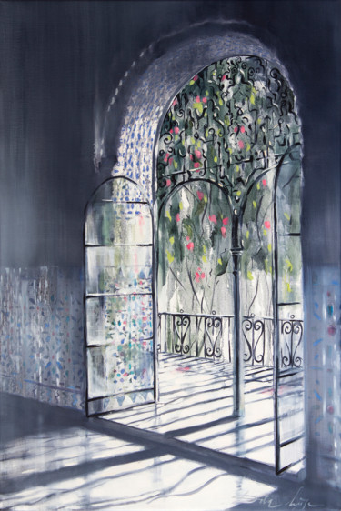 Garden in bloom 73x109x2 cm ©2017 by Dita Luse