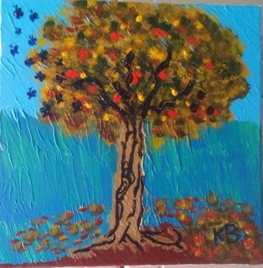 Peinture intitulée "tree of life" par Kon Vain, Œuvre d'art originale, Acrylique