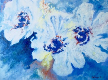Painting titled "Fleurs de couleurs" by Bruno Ditlecadet, Original Artwork, Oil