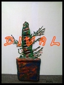 Malerei mit dem Titel "Erotik Blume -3" von Dival, Original-Kunstwerk