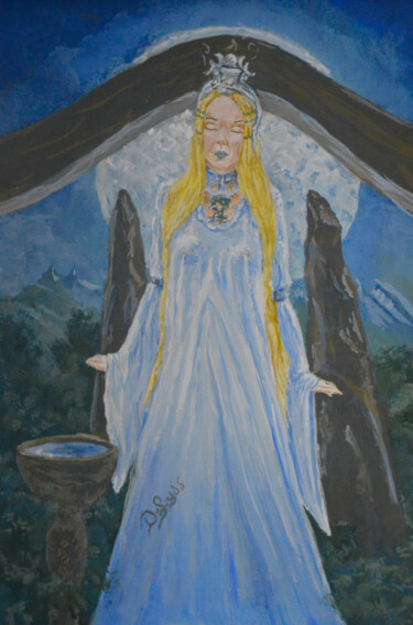 Malerei mit dem Titel "Divination (Under t…" von Diviciac, Original-Kunstwerk, Gouache