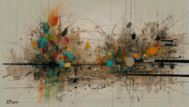 Картина под названием "Art Procyon UNSTABL…" - Dixon Galvao, Подлинное произведение искусства, Цифровая живопись Установлен…