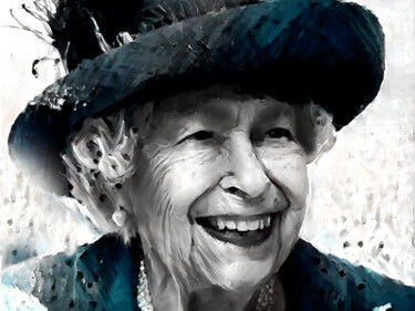 Grafika cyfrowa / sztuka generowana cyfrowo zatytułowany „Queen Elizabeth por…” autorstwa Dizlarka, Oryginalna praca, Malars…