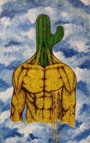 Pittura intitolato "Cactus III" da Alessandro Pizzi, Opera d'arte originale, Acrilico