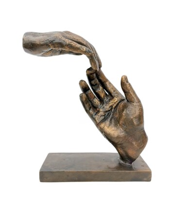 雕塑 标题为“Sculpture en bronze…” 由Djamel Eddine Hafis, 原创艺术品, 青铜