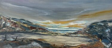 Pittura intitolato "Twilight at the Cove" da Djamel Eddine Hafis, Opera d'arte originale, Acrilico