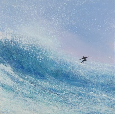 Картина под названием "Surf's Up" - Djamel Eddine Hafis, Подлинное произведение искусства, Акрил