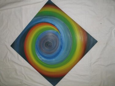 Peinture intitulée "colors" par Djamel Kahli, Œuvre d'art originale, Huile