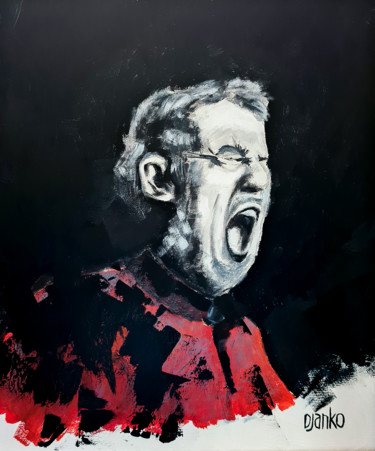 À cordes déployées Peinture intitulée "À cordes déployées" par Djanko, Œuvre d'art originale, Acrylique Monté sur Châssis