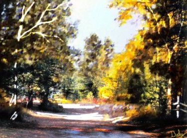 Painting titled "Road out" by David Daly, Original Artwork, Other
