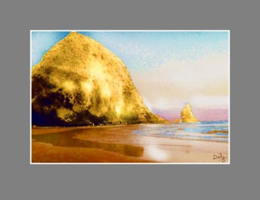 Painting titled "Cannon Beach Oregon" by David Daly, Original Artwork