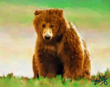 Painting titled "Two_Year_Old_Grizzl…" by David Daly, Original Artwork