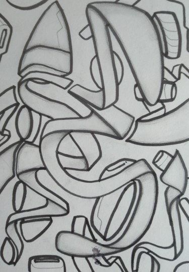 Dessin intitulée "Création - 14.07.20…" par Djeckphenix, Œuvre d'art originale, Crayon