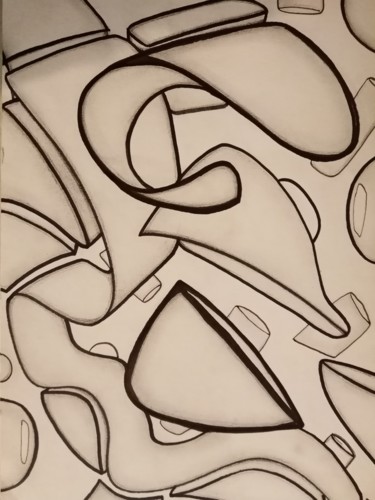 Drawing titled "Création 10.2019 1" by Djeckphenix, Original Artwork, Marker