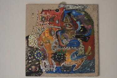 Peinture intitulée "Le penseur aveugle" par Jim Art, Œuvre d'art originale, Acrylique