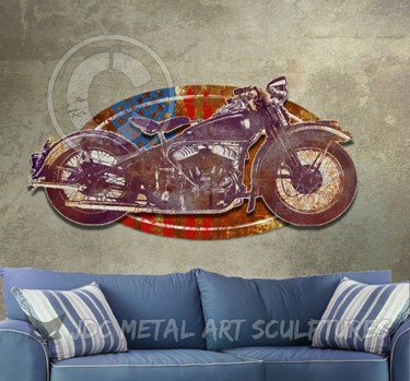 Sculpture titled "RIDE HARD AND RIDE…" by J.D.C.Metal Art Sculptures, Original Artwork