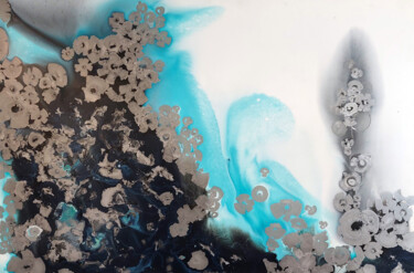 Pittura intitolato "FLOWERING SAKURA" da Djuliana Prix, Opera d'arte originale, Acrilico Montato su Alluminio