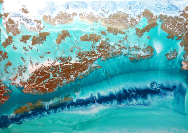 Peinture intitulée "PARADISE ISLANDS" par Djuliana Prix, Œuvre d'art originale, Acrylique Monté sur Autre panneau rigide