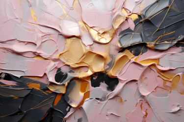 Arts numériques intitulée "PINK GOLD#056" par Djuliana Prix, Œuvre d'art originale, Peinture numérique
