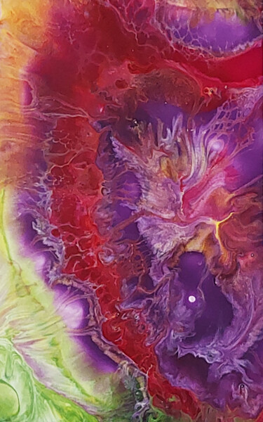 Картина под названием "WORLD OF FLOWERS # 2" - Djuliana Prix, Подлинное произведение искусства, Акрил Установлен на Другая ж…
