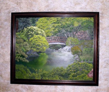 Painting titled "Tranquility" by D.K. Boljat, Original Artwork, Oil