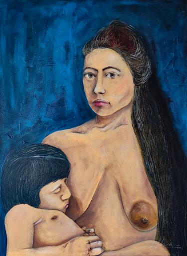 绘画 标题为“THE MOTHER” 由Dla.Llera, 原创艺术品, 丙烯
