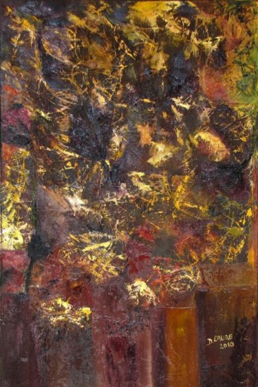 Painting titled "automne" by D Laure, Original Artwork, Oil