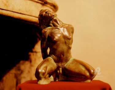 Skulptur mit dem Titel "L'abandon" von Didier Ledus, Original-Kunstwerk, Bronze