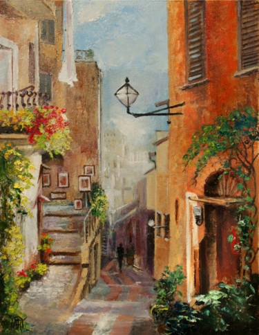 Painting titled ""Corridor of Camogl…" by Andre, Yary, & Peter Dluhos, Original Artwork, Oil