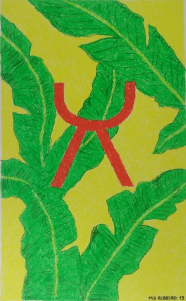 "Flora Brasileira 3-3" başlıklı Tablo Md Ribeiro tarafından, Orijinal sanat, Pastel