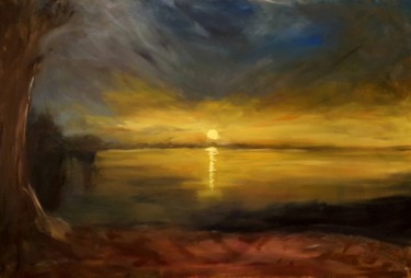 Painting titled "Sunset Daze" by David Mccormack, Original Artwork, Oil