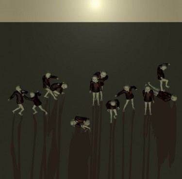 Arts numériques intitulée "about spring" par Dong Ming Guang, Œuvre d'art originale