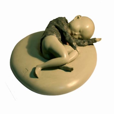 Скульптура под названием "sleep1" - 董 明光, Подлинное произведение искусства