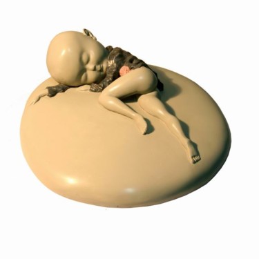 Скульптура под названием "sleep5" - 董 明光, Подлинное произведение искусства
